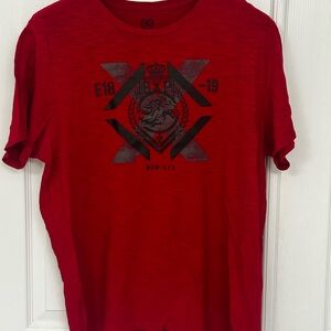 Express Red Graphic Short Sleeve Tee